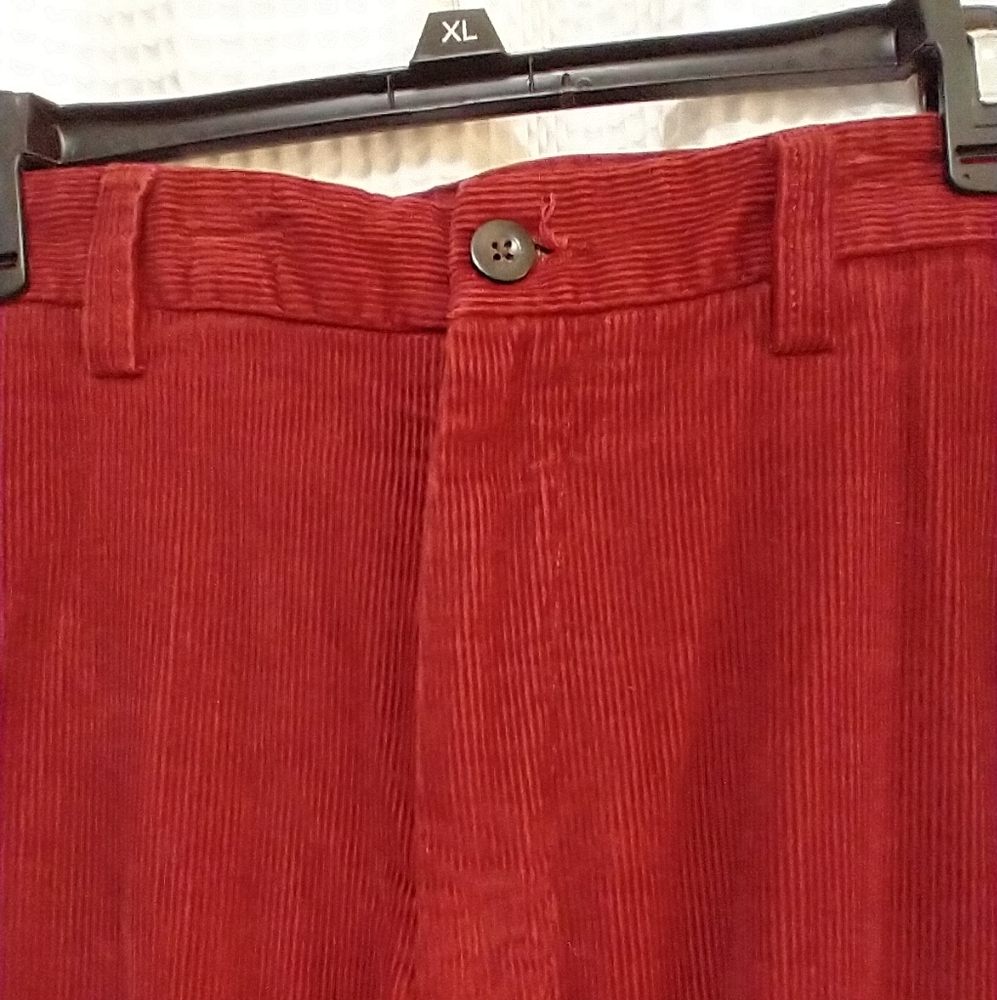 Eddie Bauer courdorouy pants red 36x30